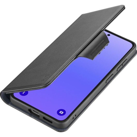 Funda pour mobile Cellularline Book Agenda 2 Folio Cuir Noir RFID pour Galaxy A37