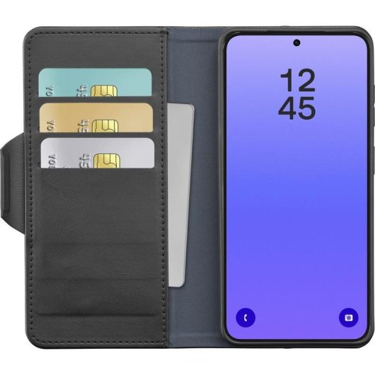 Funda pour mobile Cellularline Book Agenda 2 Folio Cuir Noir RFID pour Galaxy A37