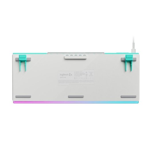Teclado Logitech G512 X 98 blanco magnético con switches analógicos y RGB