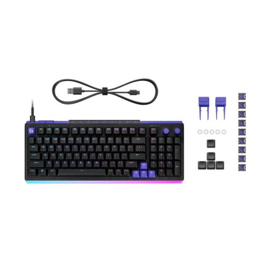 Teclado Logitech G512 X 98 magnético gaming com switches analógicos RGB
