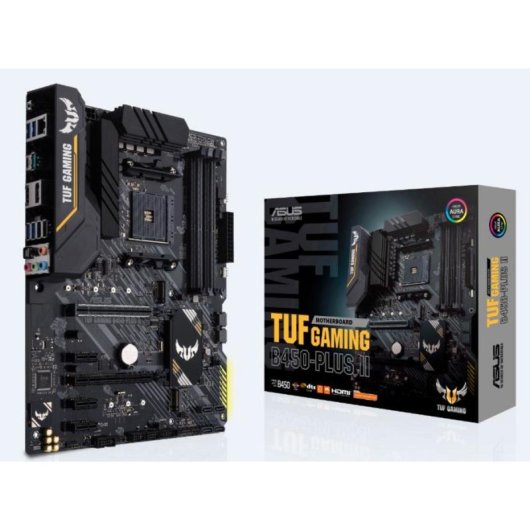 Placa Base ASUS TUF GAMING B450-PLUS II AMD B450 AM4 DDR4 ATX Sin WiFi RGB