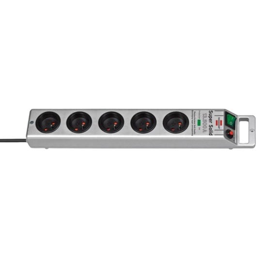 Regleta Brennenstuhl 1153344315 5 Tomas Tipo E con Interruptor y Cable 2,5 m
