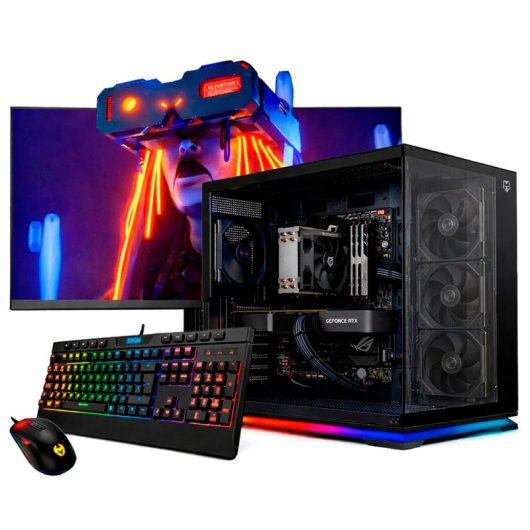 PC Sobremesa NeoPC Ryzen 7 5700X 16GB RAM RTX 3050 480GB SSD Windows 11 Pro Monitor 27" IPS