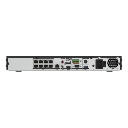 Grabadora NVR para Cámara IP Hikvision DS-7608NXI-I2/8P/VPRO 8 canales 4K 20TB HDD PoE