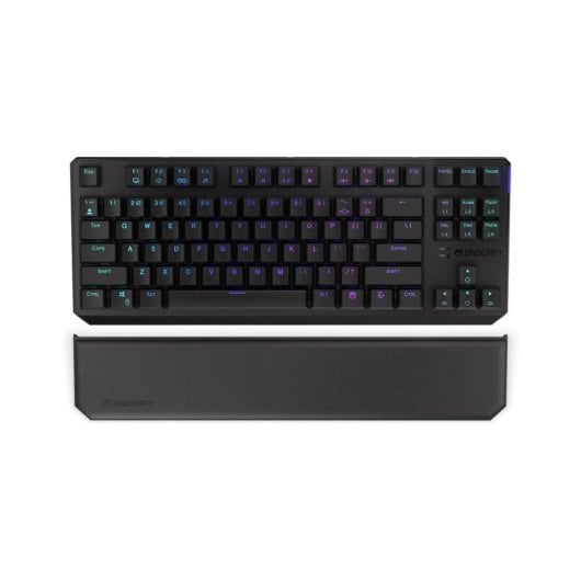 Suporte de Pulso Endorfy Thock TKL Preto Espuma de Memória Couro PU