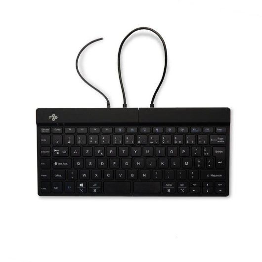 Clavier R-GO Tools Split Break magnétique ergonomique divisé AZERTY filaire noir