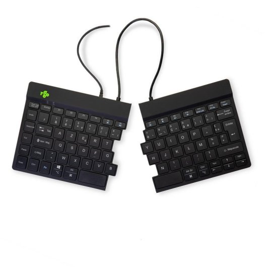 Clavier R-GO Tools Split Break magnétique ergonomique divisé AZERTY filaire noir