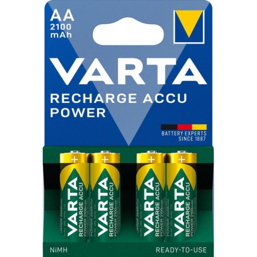 Varta AA Wiederaufladbare NiMH 1.2V 2100 mAh 4 Stück