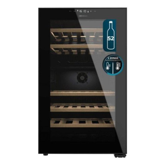 Weinkühlschrank Cecotec Bolero GrandSommelier Duo 52000 Integriert 52 Flaschen Schwarz