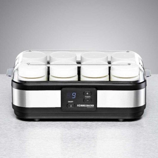 Yogurtera Rommelsbacher JG 40 40 W 1,2 L Negro Acero Inoxidable