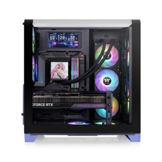 Carcasa Thermaltake View 390 Air Future Dusk Azul ATX Vidrio Templado