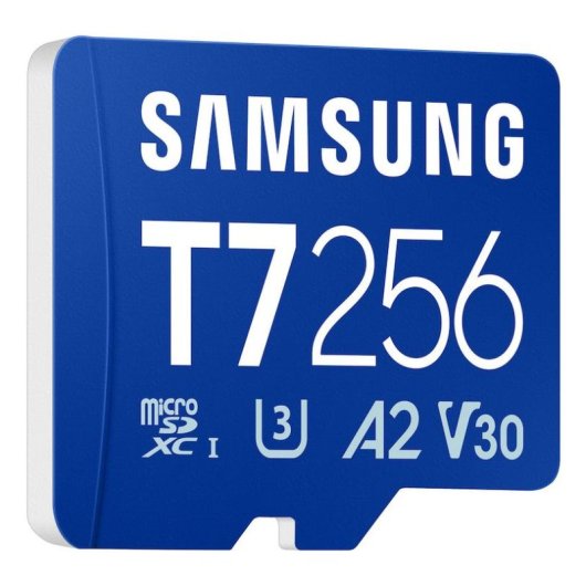 Tarjeta MicroSD Samsung T7 256 GB UHS-I 170 MB/s Class 3 V30 Azul