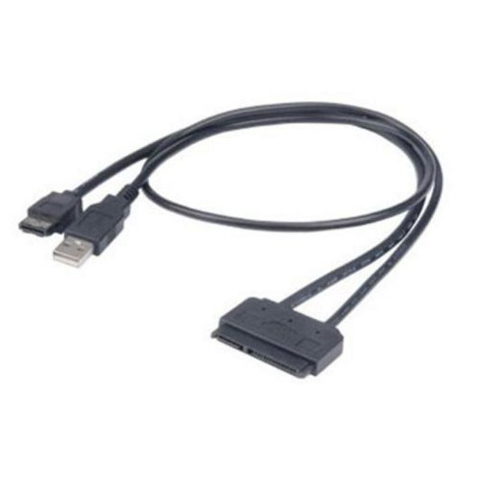 Cable eSATA USB Akasa Flexstor 0,4 m Noir