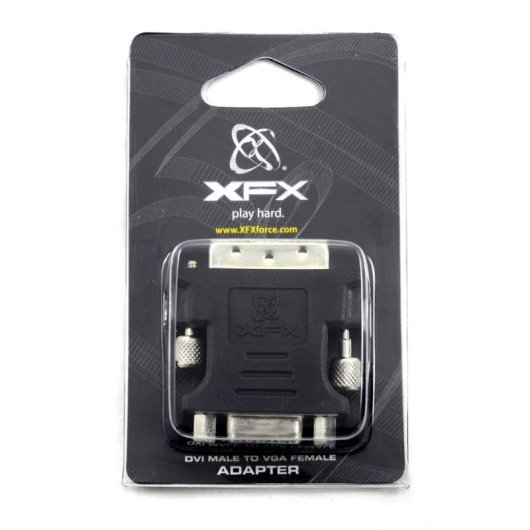 Adaptador de cabo XFX MA-AP01-DV1K DVI para VGA Preto