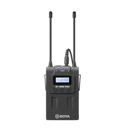 Microfone Boya BY-WM8 Pro-K1 com fio omnidirecional com receptor e LCD