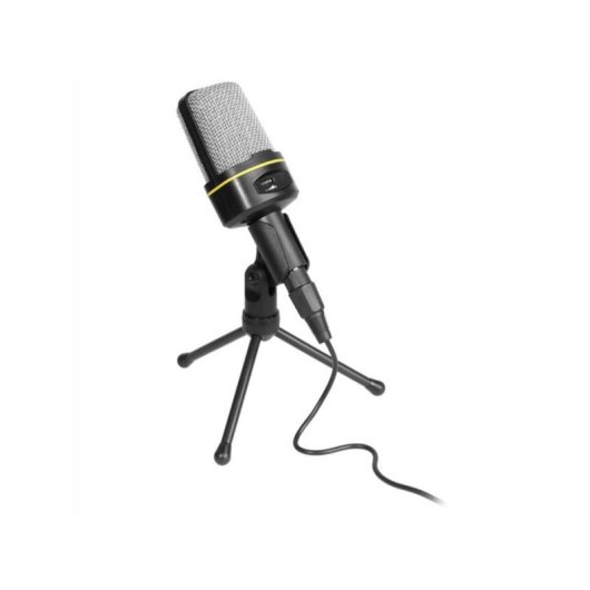Microphone Tracer Screamer karaoké filaire noir câble 2 m 3,5 mm