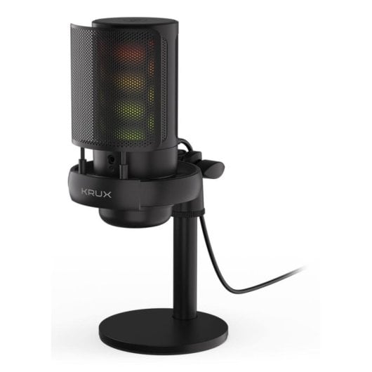 Microphone Krux Epic 1000S USB cardioïde avec filtre antipop et commandes