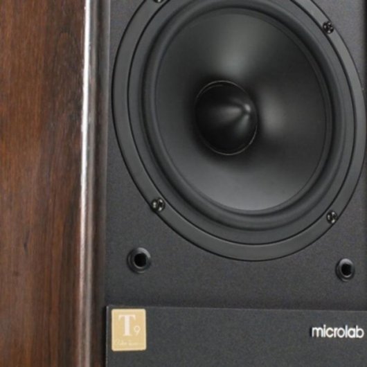 Altifalantes Microlab 2 vias com fio 100W madeira com tweeter e multi-room