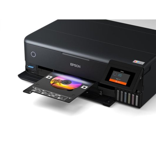 Multifunções Epson L8180 EcoTank Jato de Tinta Cor WiFi Duplex A3+ Preto