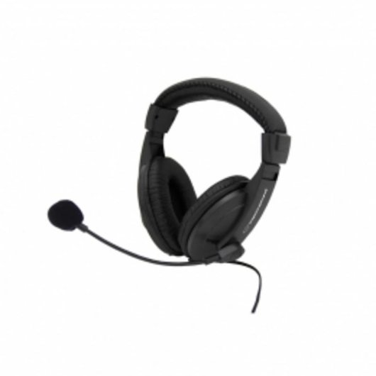 Auriculares Esperanza EH103 con cable, conectividad alámbrica, para llamadas y música, negros