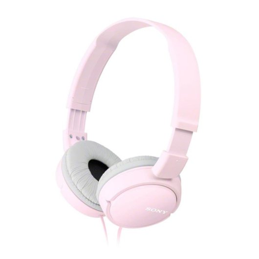 Casque Sony MDR-ZX110 avec câble, connectivité filaire, musique, rose