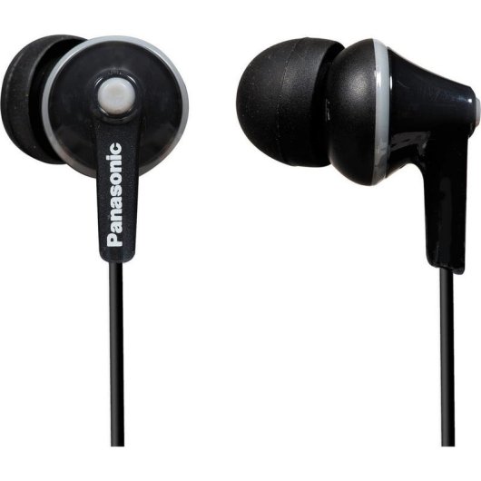 Auricolari Panasonic RP-HJE125E-K con cavo jack 3,5 mm, musica, neri