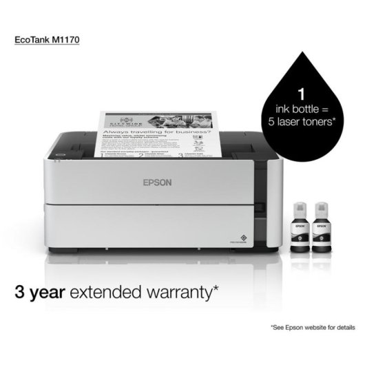 Impresora Inyección de tinta Wi-Fi Epson EcoTank M1170 con impresión dúplex automática