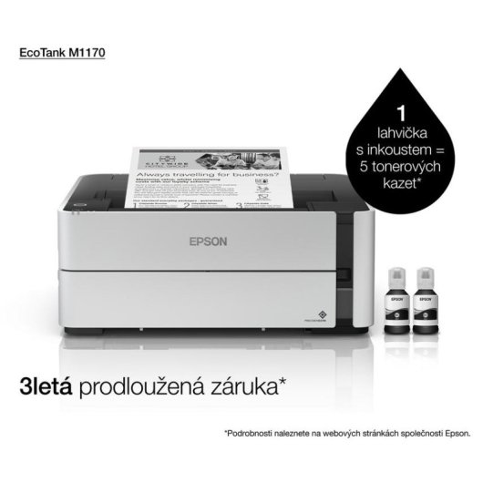 Impresora Inyección de tinta Wi-Fi Epson EcoTank M1170 con impresión dúplex automática