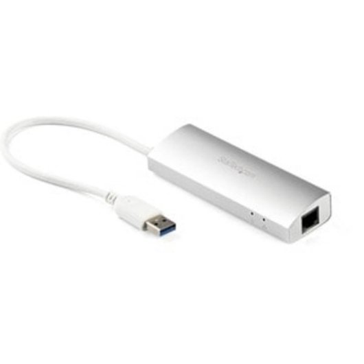 Tarjeta de Red Startech Hub USB 3.2 Gen 1 5Gbps con Ethernet Gigabit y 3 Puertos USB-A