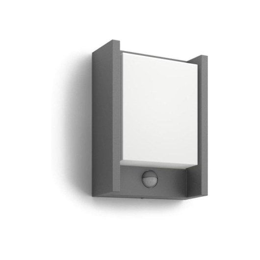 Lâmpada de parede LED Philips Mygarden Arbour 6W com sensor IR IP44 antracite