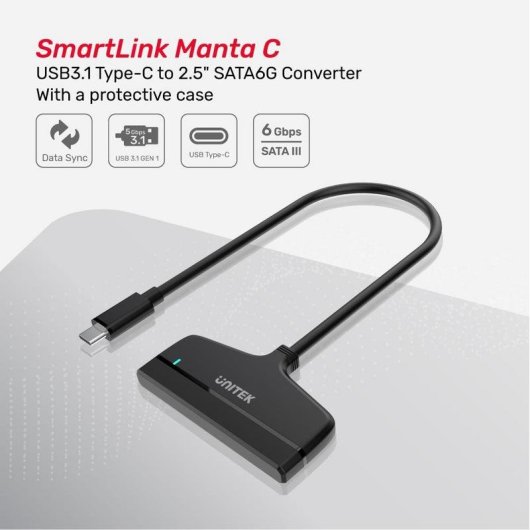 Base para portátil Unitek Y-1096A USB Tipo C Negro