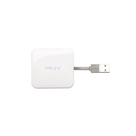 Lector de Tarjetas PNY AXP724 USB 2.0 Multi-formato Blanco