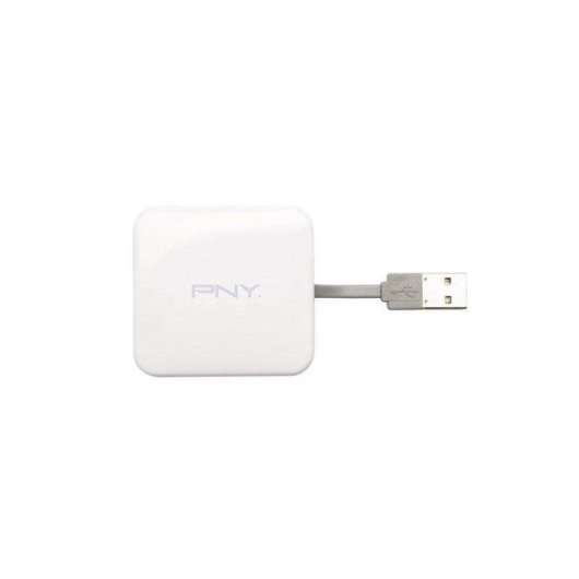 Lettore di schede PNY AXP724 USB 2.0 Multi-formato Bianco