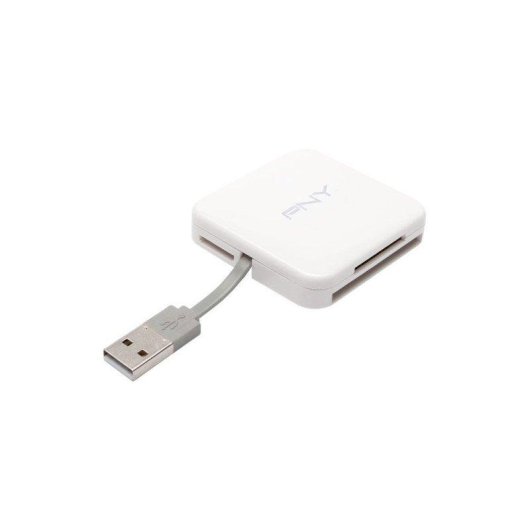 Lector de Tarjetas PNY AXP724 USB 2.0 Multi-formato Blanco