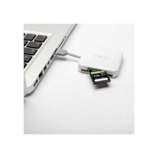 Lettore di schede PNY AXP724 USB 2.0 Multi-formato Bianco