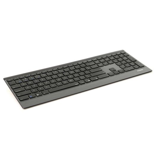 Teclado Rapoo E9500M sem fios e com fios USB Bluetooth QWERTY com teclado numérico