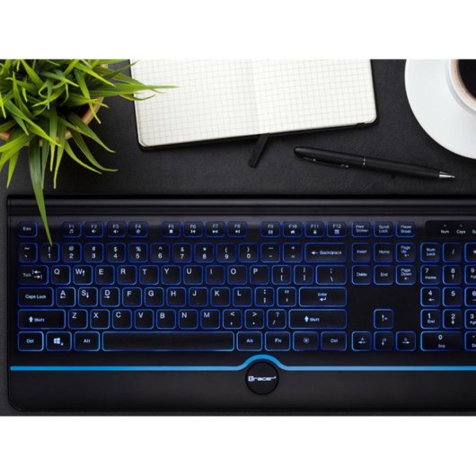 Teclado Tracer TRAKLA46473 Full-Size com LED RGB para Gaming com fio