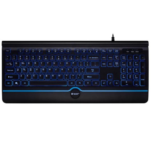 Teclado Tracer TRAKLA46473 Full-Size com LED RGB para Gaming com fio