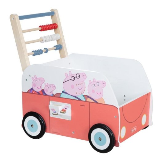 Andador Multifunción roba Peppa Pig de MDF con Centro de Actividades