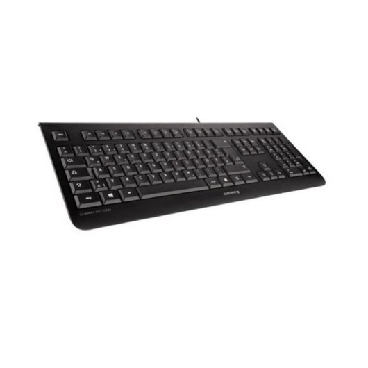 Teclado Cherry KC 1000 Alámbrico USB QWERTY completo negro con teclas duraderas