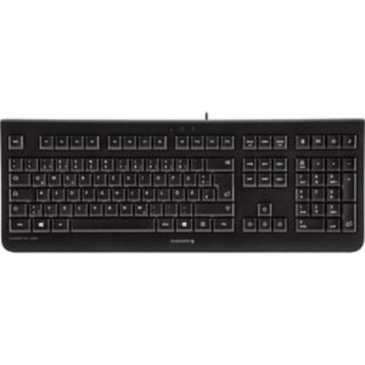 Teclado Cherry KC 1000 Alámbrico USB QWERTY completo negro con teclas duraderas