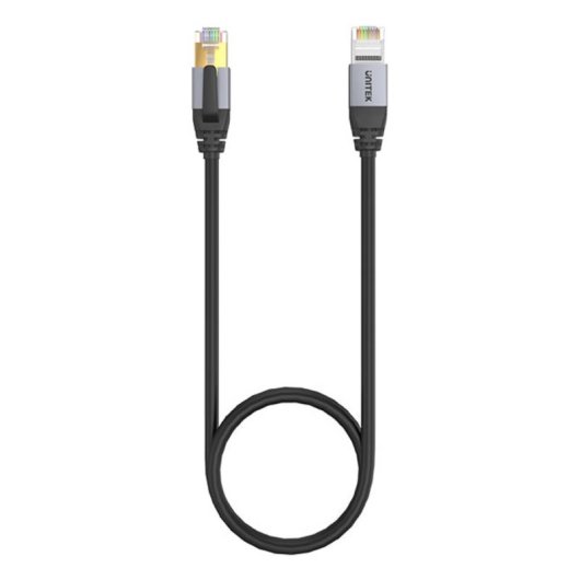 Cable de red Unitek C18149AGY03-5M Cat8 S/FTP 5 m Negro