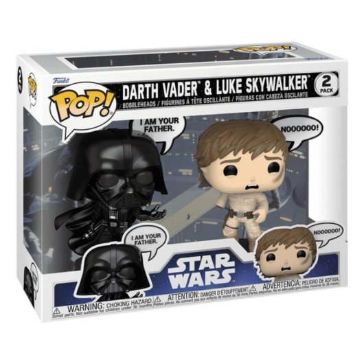 Figura coleccionable Funko Pop! Darth Vader & Luke Skywalker Star Wars