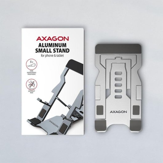 Soporte de Escritorio Axagon STND-M Aluminio 70° 130 mm