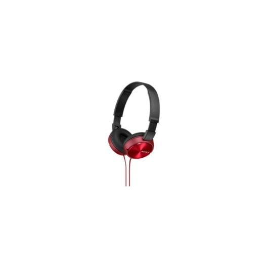 Auriculares Sony MDR-ZX310AP com cabo vermelho para chamadas e música