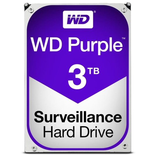 Disque Dur WD Purple 3TB HDD 5400rpm 64MB 3.5" Serial ATA III Surveillance