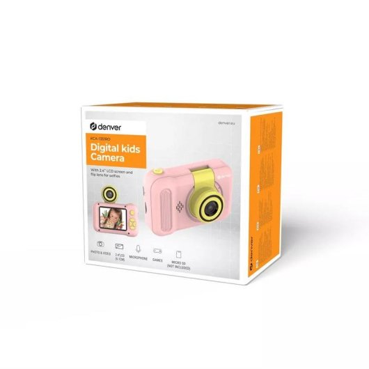 Câmara digital para crianças Denver KCA-1351RO Rosa e Amarelo