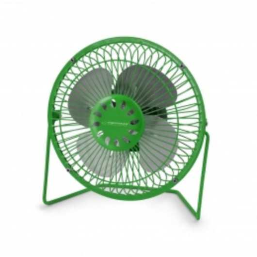 Ventoinha de Sobremesa Esperanza EA149G 2,5W 4 Pás USB Metal Verde