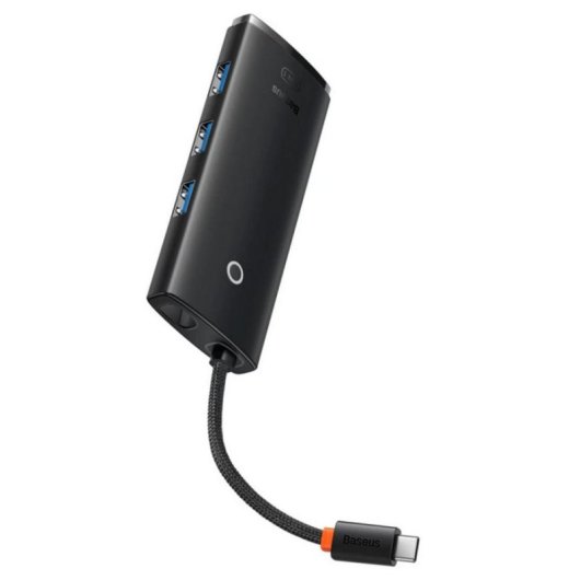 Hub Baseus 5 puertos USB 3.2 Gen 1 4K HDMI modelo WKQX040001 Negro