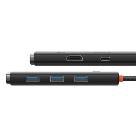 Hub Baseus 5 puertos USB 3.2 Gen 1 4K HDMI modelo WKQX040001 Negro